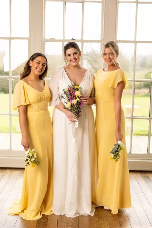 Buttercup yellow bridesmaid on sale dresses